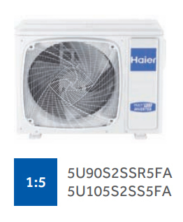������� ���� ������ �����-������� �� 5 ������ Haier Free match  5U90S2SS5FA